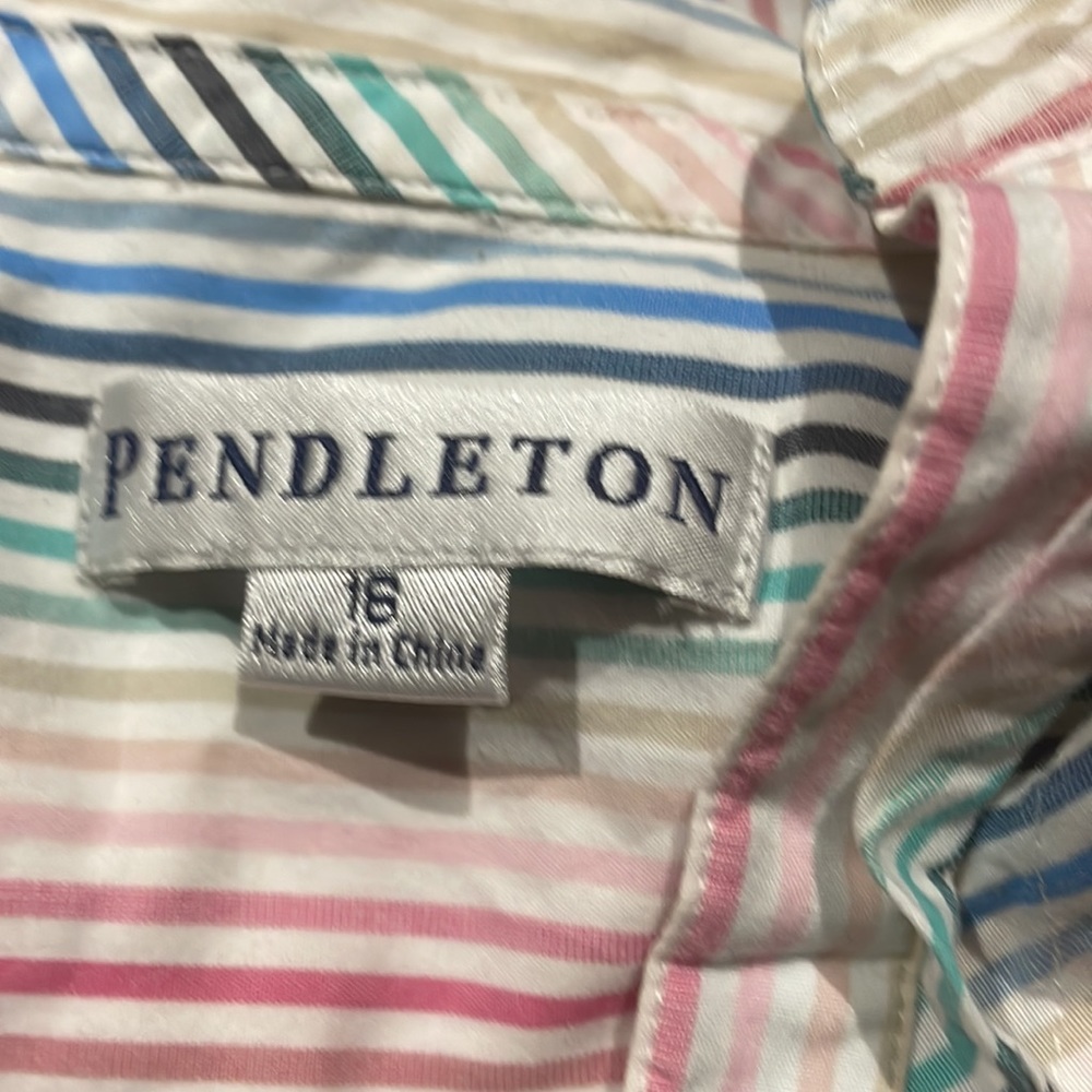 Pendleton Ruffle Button Down Top‎ - image 8